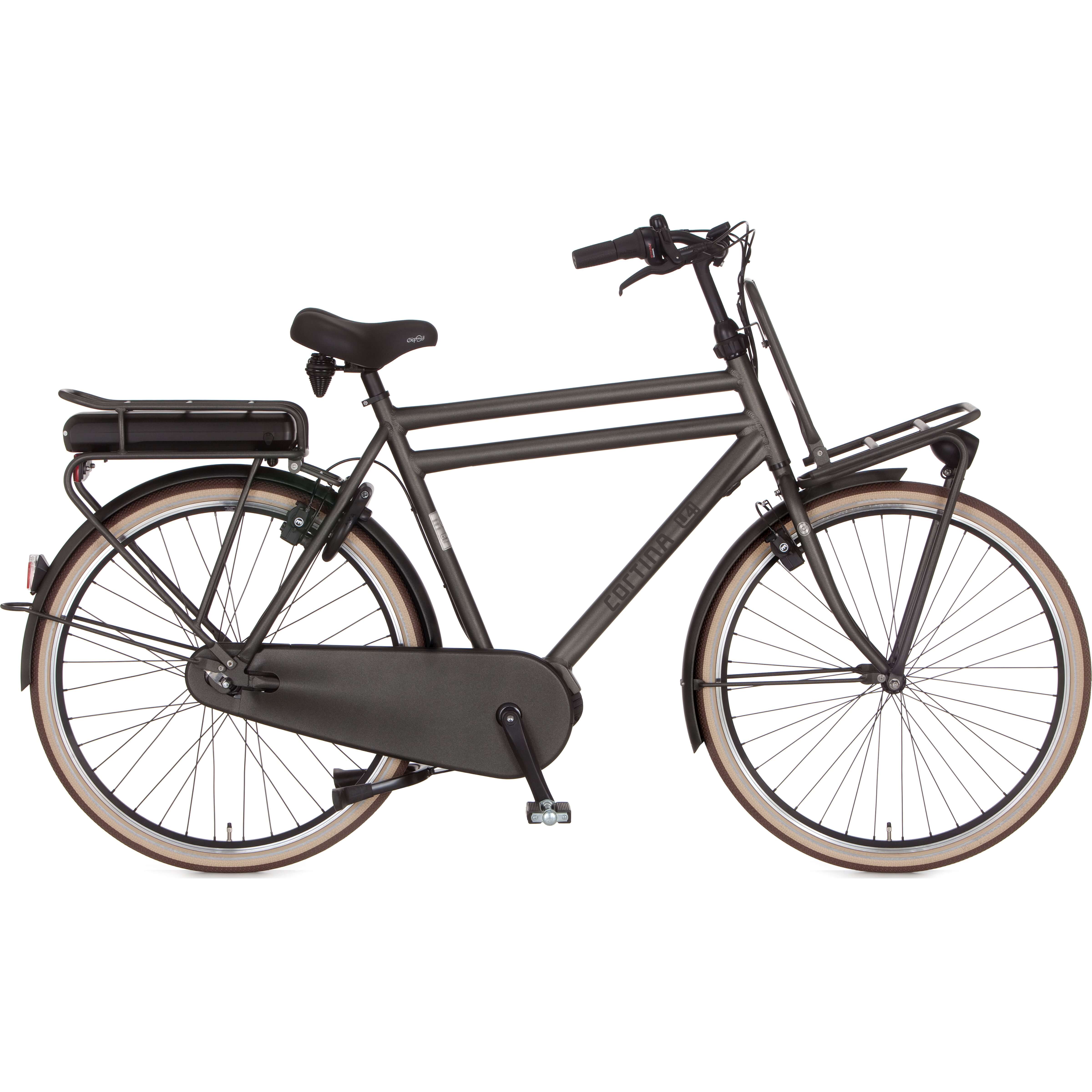 Cortina E-U4 Transport Raw Men's Bicycle - E-Bikes